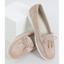 Women's beige loafers RQ-2 Beige 1