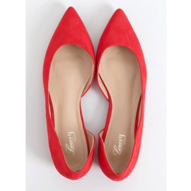 Ballerinas with a cut red MM-593 Red 1