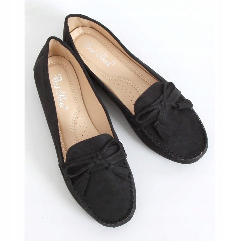 Black Women's black loafers XR-1R2 Black 1
