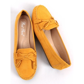 BM Women's honey loafers XR-1R2 Yellow 2