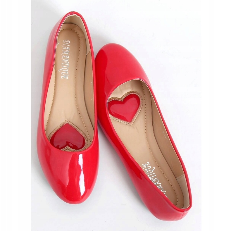 Red lacquered ballerinas 9988-60 Red 1