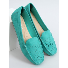 Green openwork loafers XR-1R6 Green 1