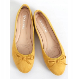 Honey suede ballerinas 9F116 Yellow 1
