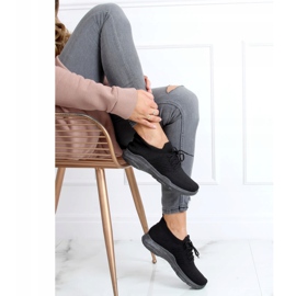 Black socks sports shoes C9239 Negro 1