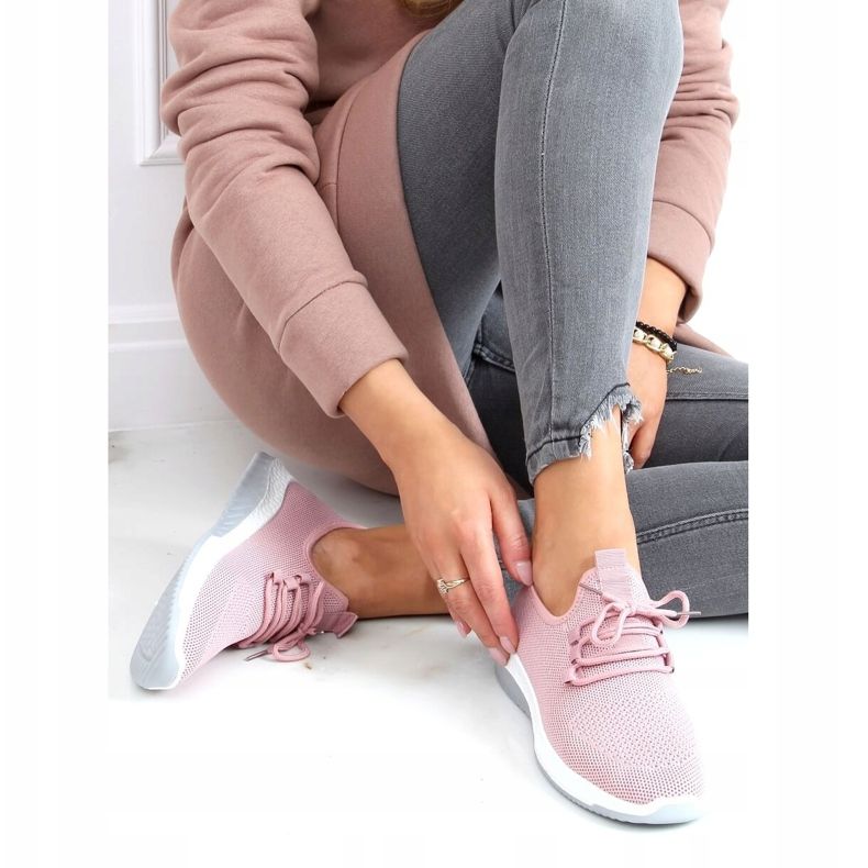 Pink 2019-3 Pink sports shoes 1