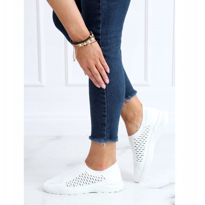 White sports socks 9862 White 2