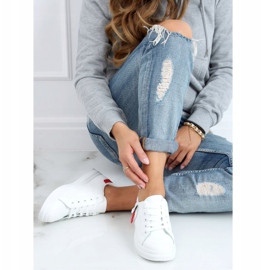 Women's sneakers white and red LA132P Red 2