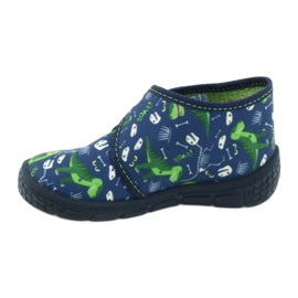Befado children's shoes 538P037 white navy blue green 2