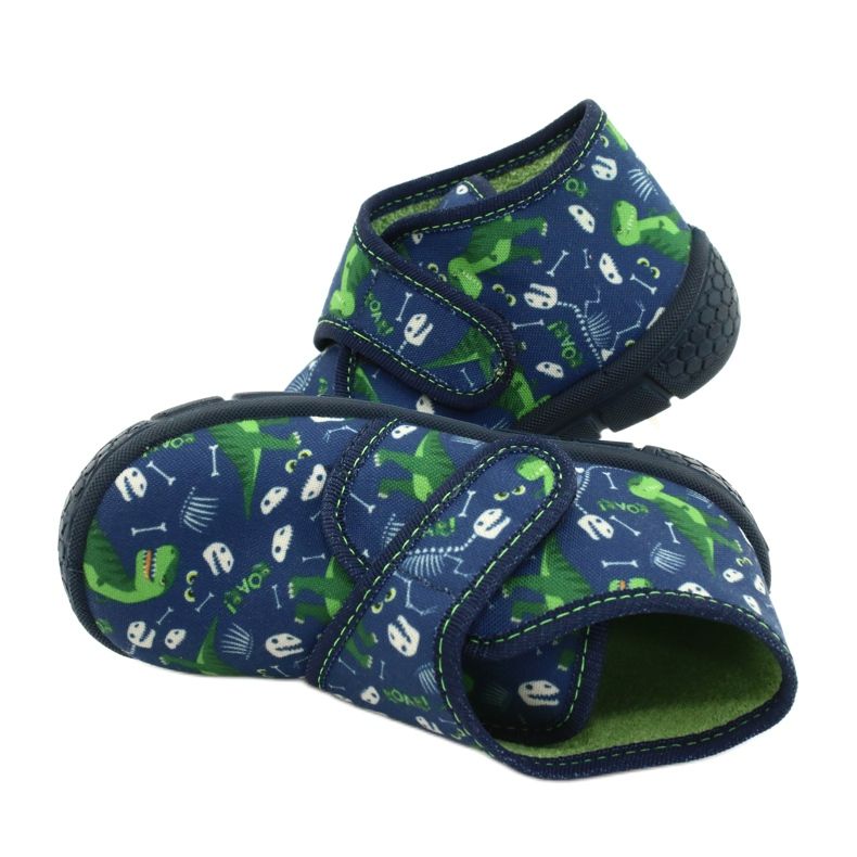 Befado children's shoes 538P037 white navy blue green 5