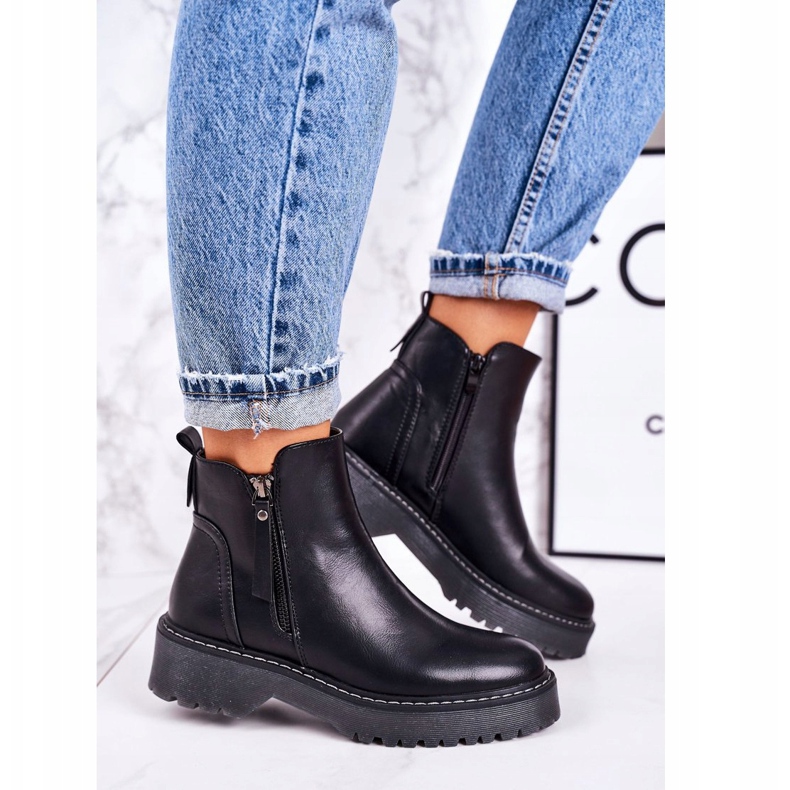 J.STAR But Women's Warm Boots On A Rubber Sole Black Moon Walk 1