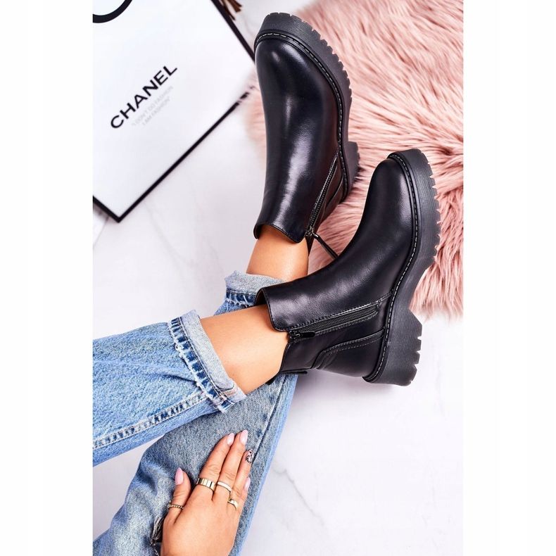 J.STAR But Women's Warm Boots On A Rubber Sole Black Moon Walk 3