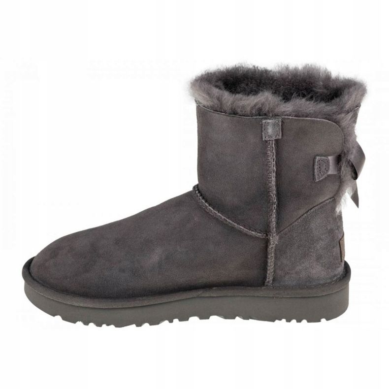 Ugg Mini Bailey Bow Ii W 1016501-GRAY shoes black 1