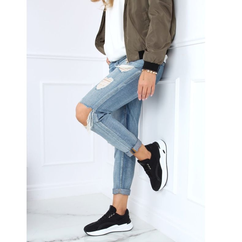 Black BL213P Black sports shoes 2