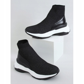Black HQ209 Black socks sports shoes 1