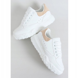 White women's sneakers VL124P Beige 1