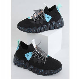 Black NB387 Allblack high-soled sports shoes 1