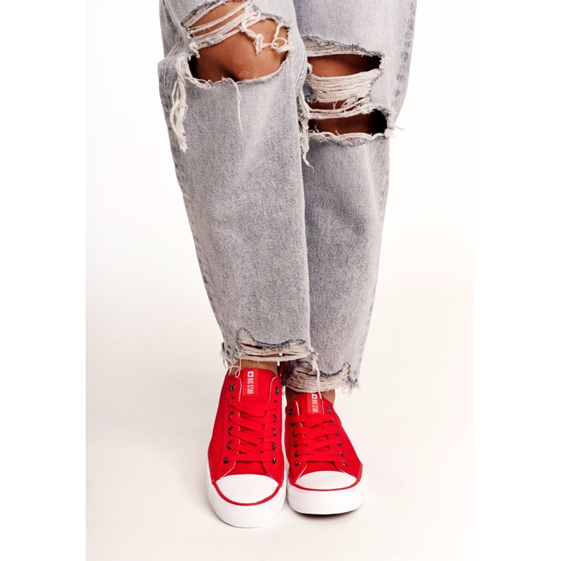 Women's Sneakers Low Big Star Red DD274339 1 Women's Sneakers Low Big Star Red DD274339 1