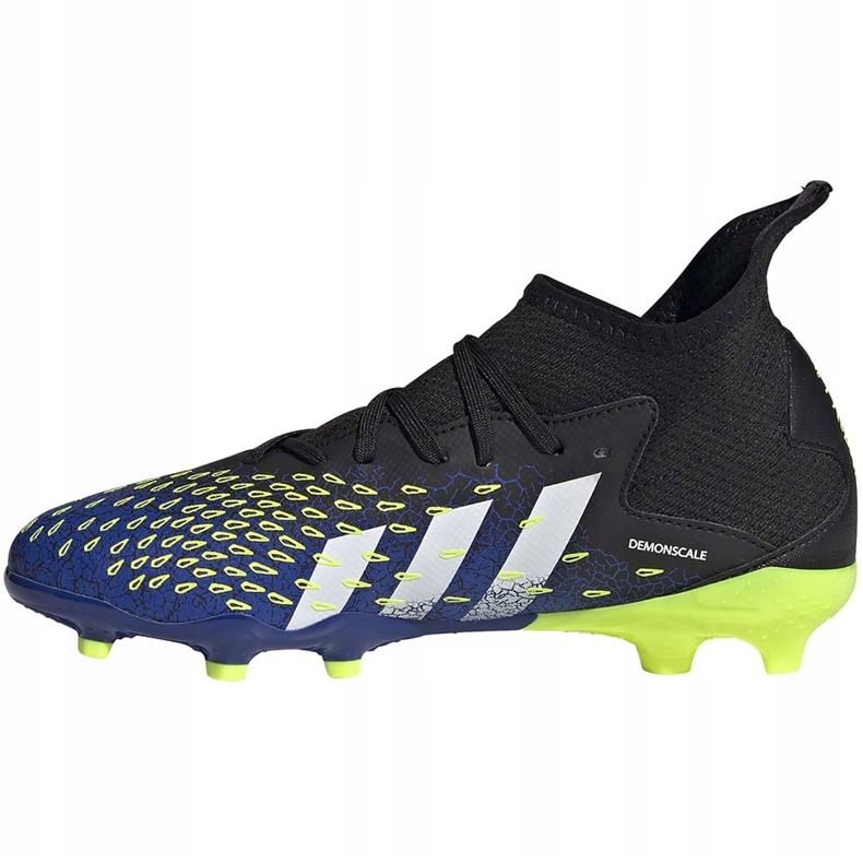Football boots adidas Predator Freak.3 Fg Junior navy-green FY0613 black black 1