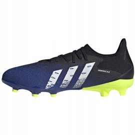 Football boots adidas Predator Freak.3 L Fg navy blue-black-green FY0615 1
