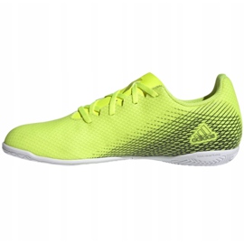 Adidas X Ghosted.4 In M FW6906 football boots white, neon yellow green 1