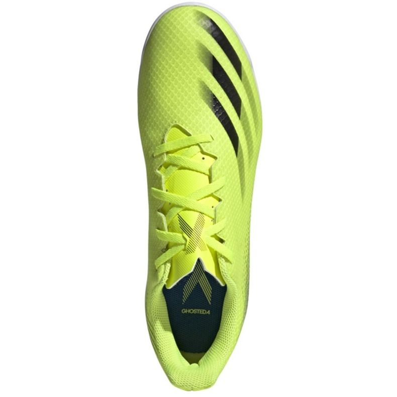 Adidas X Ghosted.4 In M FW6906 football boots white, yellow neon green 2