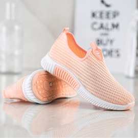 SHELOVET Comfortable Textile Sneakers orange 1 SHELOVET Comfortable Textile Sneakers orange 1