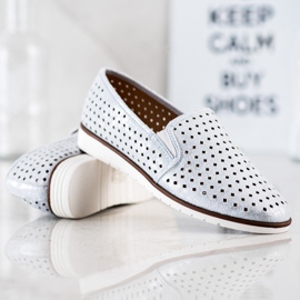 Kylie Shiny Openwork Slipons silver 2