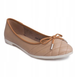 Ballerinas With Bow CS003 Beige 1