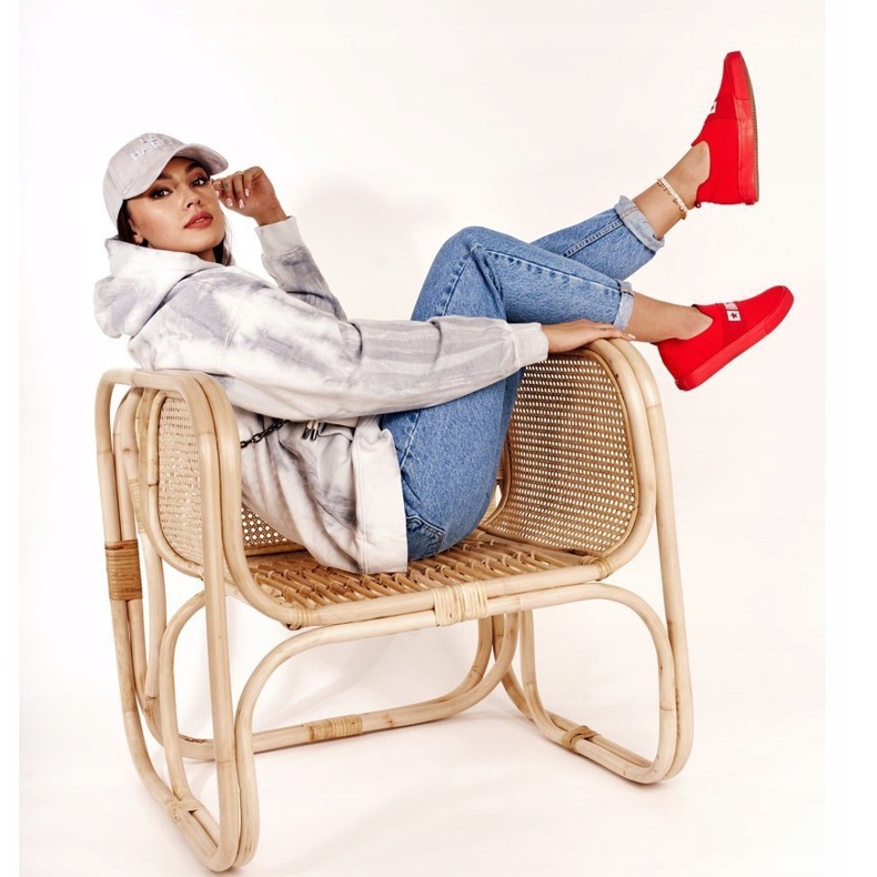 Women's Sneakers Slip-on Big Star FF274220 Red 1