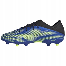 Adidas Nemeziz.1 Fg Jr FY0816 football boots white, black, blue, yellow blue 1