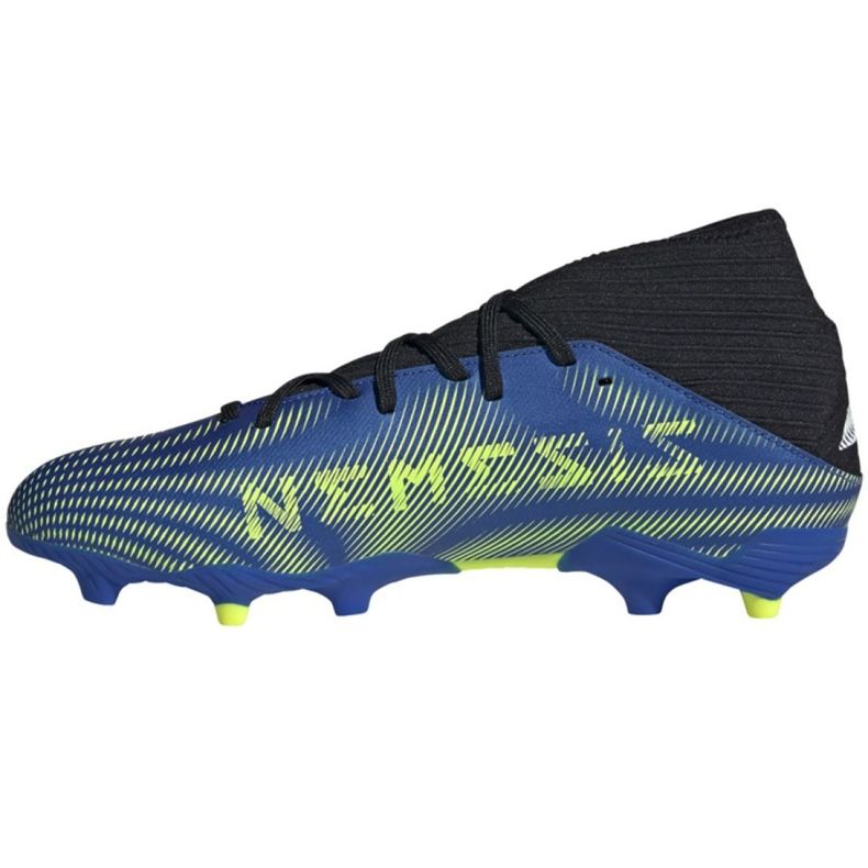 Adidas Nemeziz.3 Fg M FW7349 football boots white, black, blue, yellow blue 1