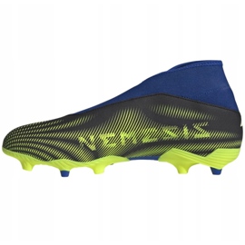 Adidas Nemeziz.3 Ll Fg M FW7411 football boots white, black, blue, yellow black 1