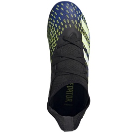Adidas Predator Freak.3 Fg Jr FY0613 football boots white, black, royal black 2
