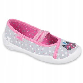 Befado children's shoes 116X285 pink grey 1