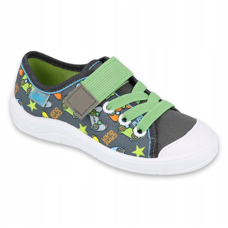 Befado children's shoes 251Y164 grey multicolored green 1