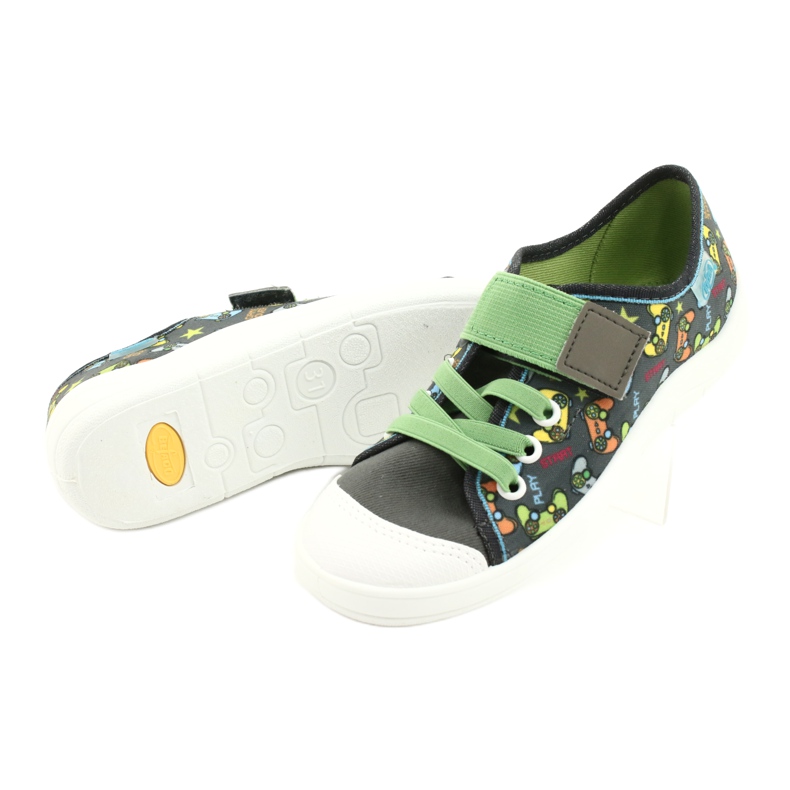 Befado children's shoes 251Y164 grey multicolored green 4