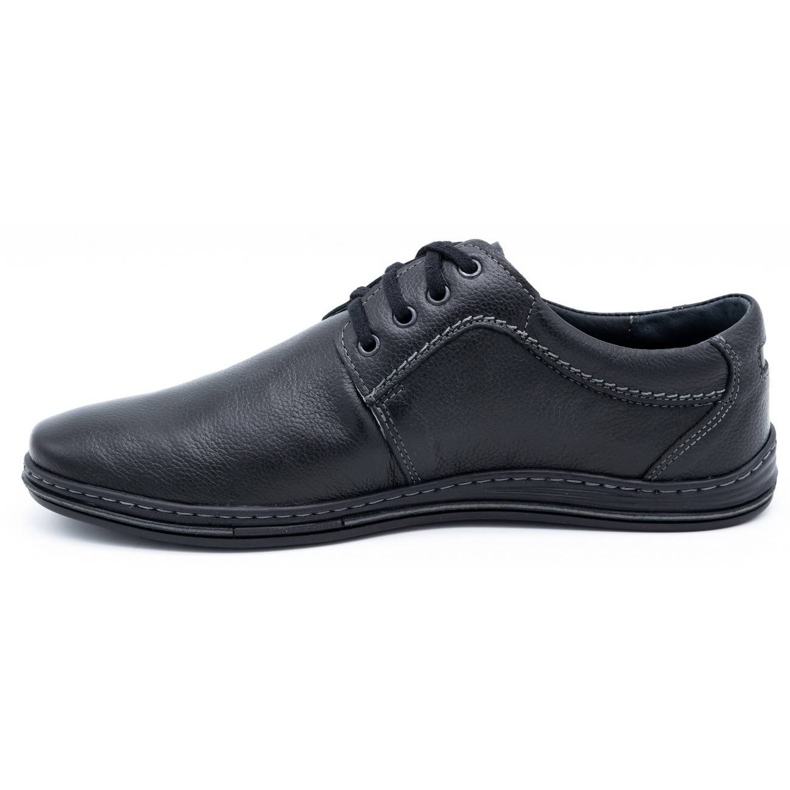 Mario Pala Black men's lace-up shoes 674 1