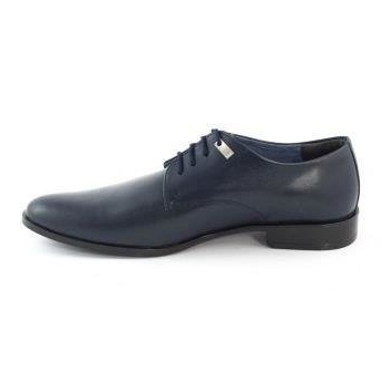 Formal men's shoes 090 navy blue 1