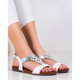 Kylie Stylish flat sandals white 2