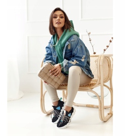 PS1 Women's Sport Socks Black Fashion Pioneer blue 1 PS1 Women's Sport Socks Black Fashion Pioneer blue 1