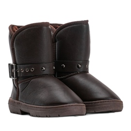 Brown snow boots 7-Y903 1