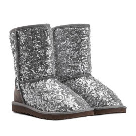 Silver insulated boots, emu type 889 grey 1