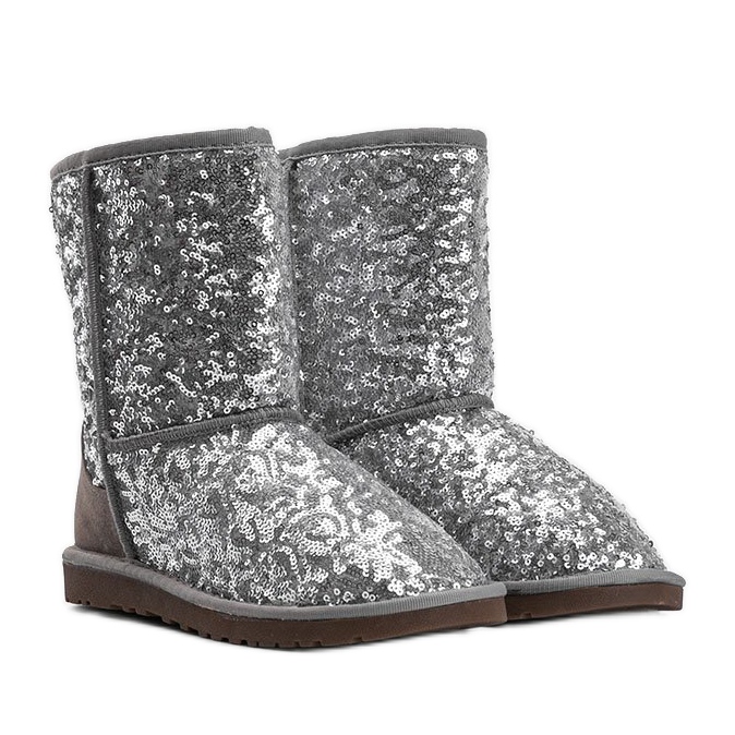 Silver insulated boots, emu type 889 grey 1