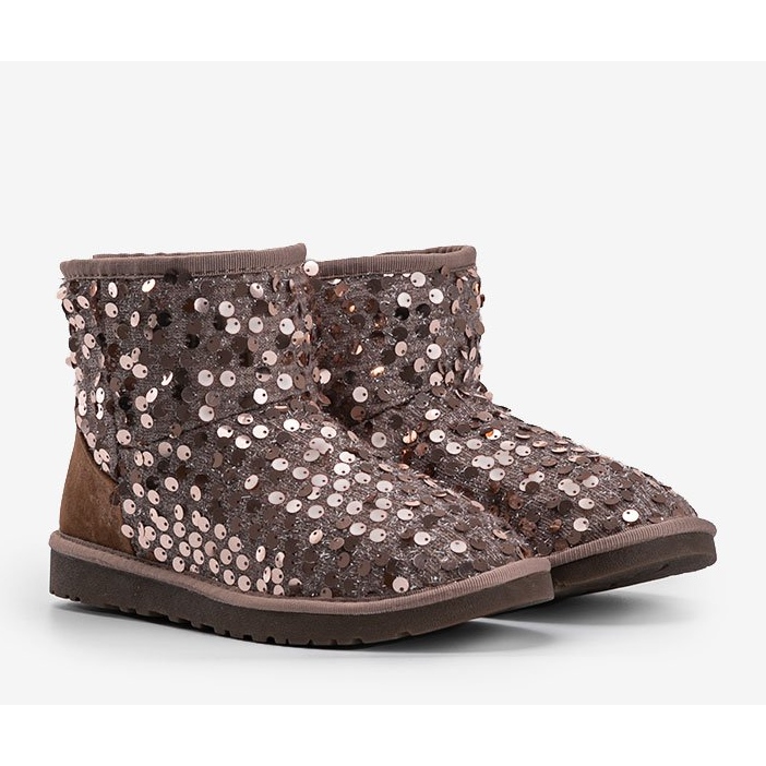 Brown insulated boots, emu type 886 1