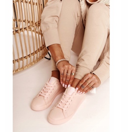 Women's Leather Sneakers Big Star HH274141 Light Pink 1