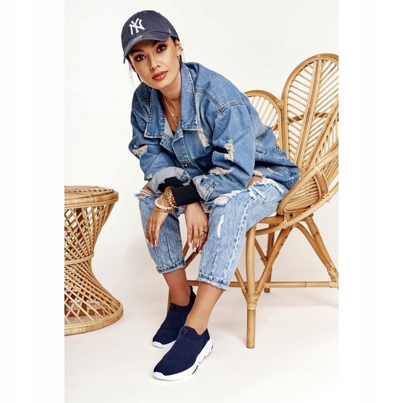 Women's Sport Shoes Slip-on Big Star DD274464 Navy Blue 2 Women's Sport Shoes Slip-on Big Star DD274464 Navy Blue 2