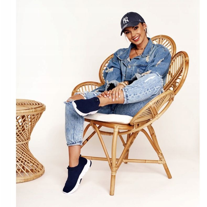 Women's Sport Shoes Slip-on Big Star DD274464 Navy Blue 1 Women's Sport Shoes Slip-on Big Star DD274464 Navy Blue 1