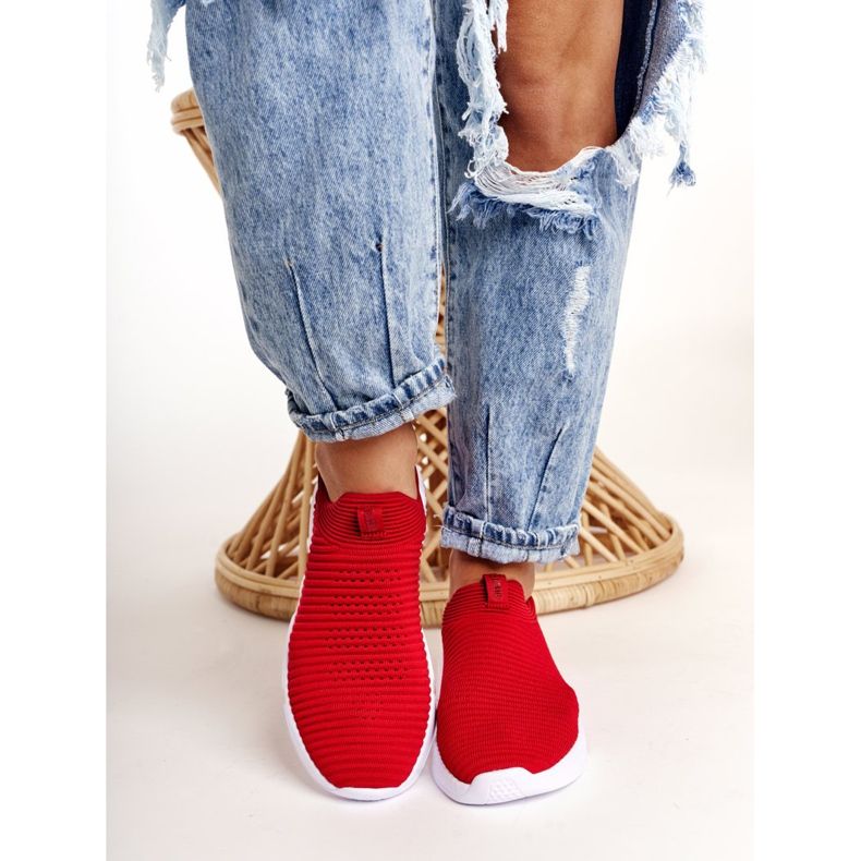 Women's Sport Shoes Slip-on Big Star DD274463 Red 2 Women's Sport Shoes Slip-on Big Star DD274463 Red 2