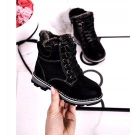 Children's Trappers Insulated with Fur Black Luke 3