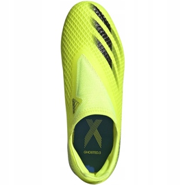 Adidas X Ghosted.3 Ll Fg Junior football boots yellow-black FW6978 1
